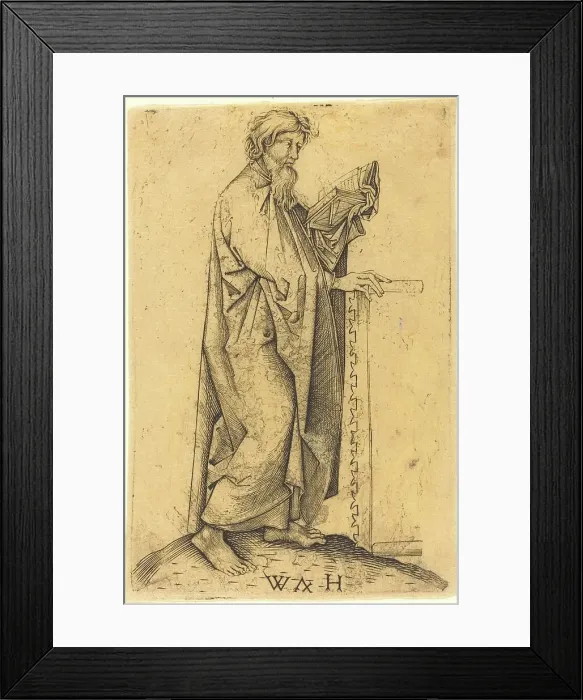 Framed Print : The Apostle Simon, c. 1480 / 1490. Creator: Wolf Huber