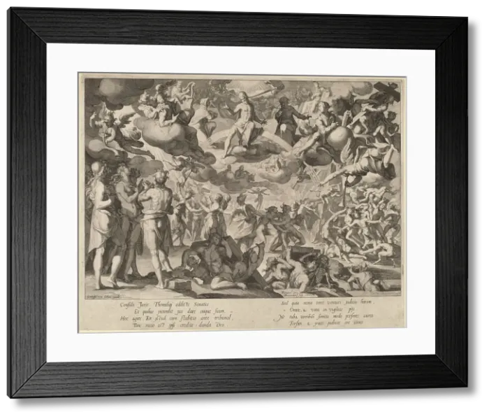 Framed Print : The Last Judgment, 1606. Creator: Willem van Swanenburg Framed Print : The Last Judgment, 1606. Creator: Willem van Swanenburg