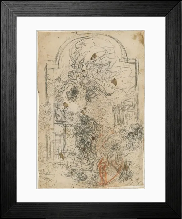 Framed Print : The Flight into Egypt, c. 1664. Creator: Baldassare Franceschini Framed Print : The Flight into Egypt, c. 1664. Creator: Baldassare Franceschini