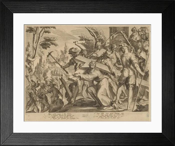 Framed Print : Christ Carrying the Cross, 1606. Creator: Willem van Swanenburg Framed Print : Christ Carrying the Cross, 1606. Creator: Willem van Swanenburg