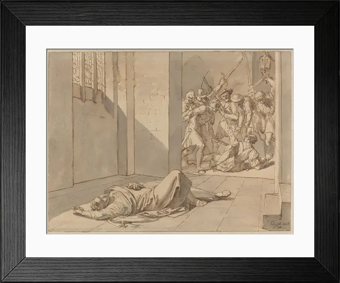 Framed Print : The Assassination of King Wenzel III. Creator: Joseph von Fuhrich Framed Print : The Assassination of King Wenzel III. Creator: Joseph von Fuhrich