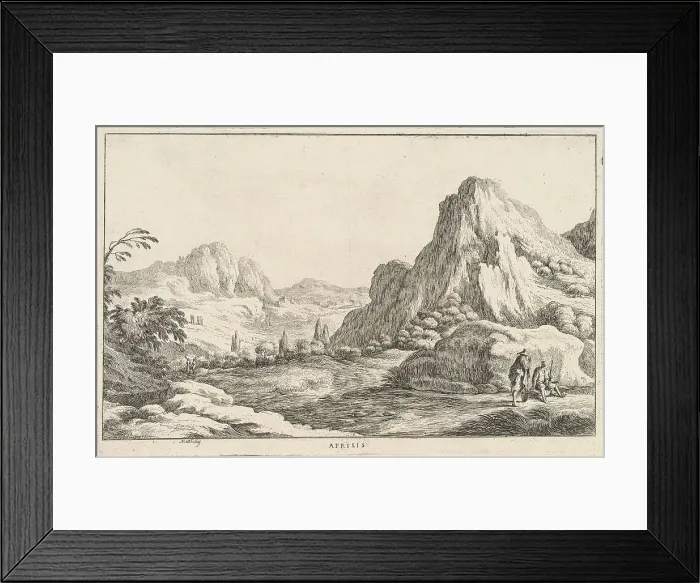 Framed Print : Aprilis (April), late 17th century. Creator: Lodovico Mattioli Framed Print : Aprilis (April), late 17th century. Creator: Lodovico Mattioli