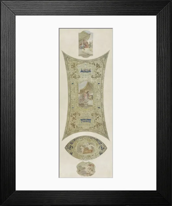 Framed Print : Esquisse pour la galerie Lobau de l'Hôtel de Ville de Paris : Le concert, 1890. Creator: Hector d Espouy Framed Print : Esquisse pour la galerie Lobau de l'Hôtel de Ville de Paris : Le concert, 1890. Creator: Hector d Espouy