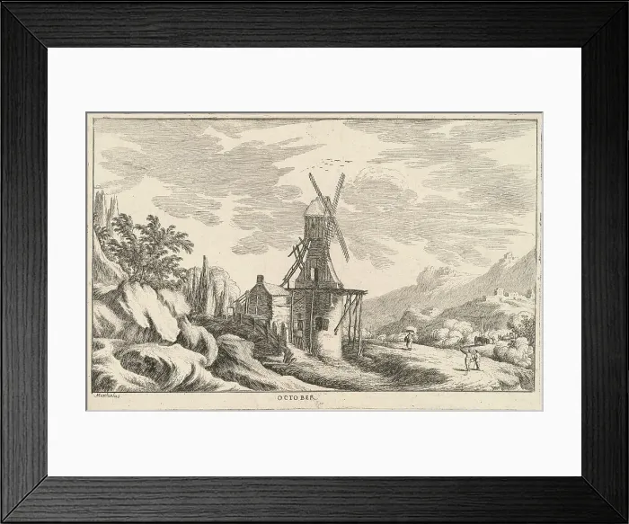 Framed Print : October, late 17th century. Creator: Lodovico Mattioli Framed Print : October, late 17th century. Creator: Lodovico Mattioli