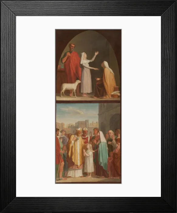 Framed Print : Sketch for the Saint-Eustache church (1st arrondissement of Paris): between 1851 and 1855. Creator: Pierre-Auguste Pichon Framed Print : Sketch for the Saint-Eustache church (1st arrondissement of Paris): between 1851 and 1855. Creator: Pierre-Auguste Pichon