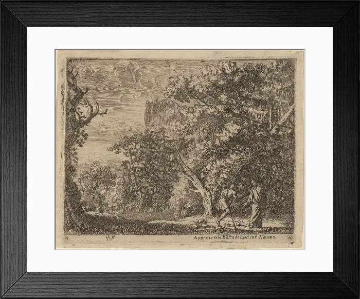 Framed Print : Temptation of Christ. Creator: Herman van Swanevelt Framed Print : Temptation of Christ. Creator: Herman van Swanevelt