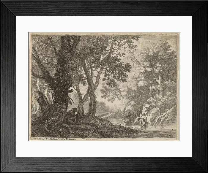 Framed Print : Salmacis and Hermaphroditus. Creator: Herman van Swanevelt Framed Print : Salmacis and Hermaphroditus. Creator: Herman van Swanevelt