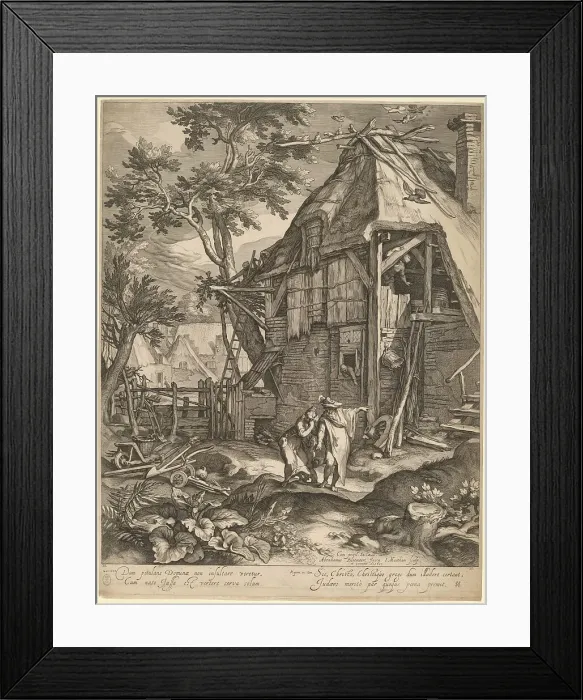 Framed Print : Abraham Casting Out Hagar, 1603. Creator: Jacob Matham Framed Print : Abraham Casting Out Hagar, 1603. Creator: Jacob Matham