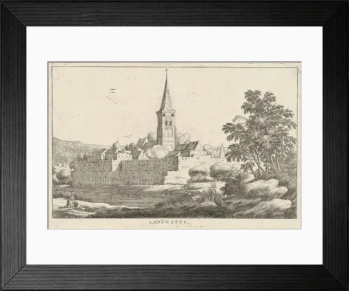 Framed Print : Augustus (August), late 17th century. Creator: Lodovico Mattioli Framed Print : Augustus (August), late 17th century. Creator: Lodovico Mattioli