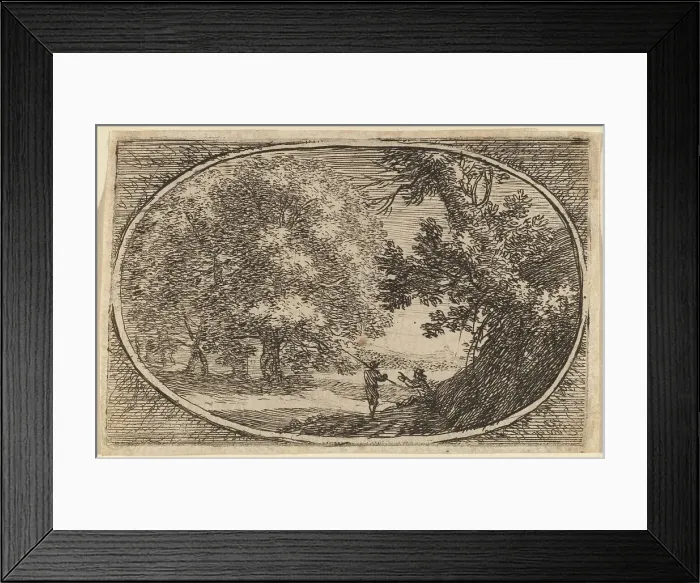 Framed Print : The Large Tree. Creator: Herman van Swanevelt Framed Print : The Large Tree. Creator: Herman van Swanevelt