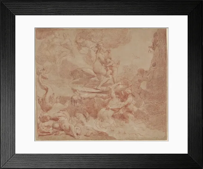 Framed Print : The Birth of Venus, late 1770s. Creator: Gaetano Gandolfi Framed Print : The Birth of Venus, late 1770s. Creator: Gaetano Gandolfi