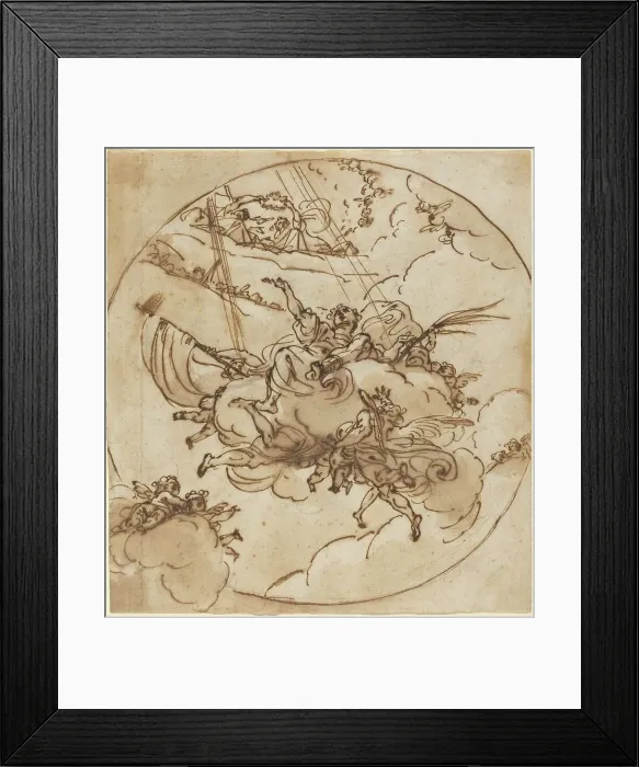 Framed Print : The Apotheosis of San Vitale, 1781. Creator: Ubaldo Gandolfi Framed Print : The Apotheosis of San Vitale, 1781. Creator: Ubaldo Gandolfi