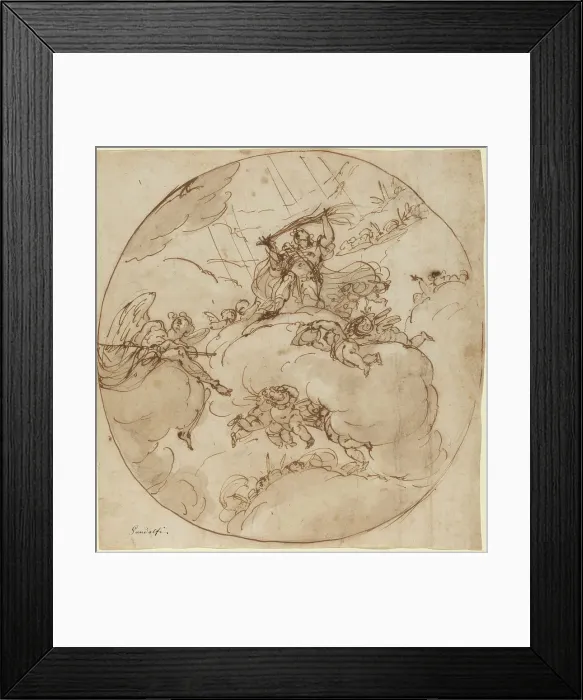 Framed Print : The Apotheosis of San Vitale, 1781. Creator: Ubaldo Gandolfi Framed Print : The Apotheosis of San Vitale, 1781. Creator: Ubaldo Gandolfi