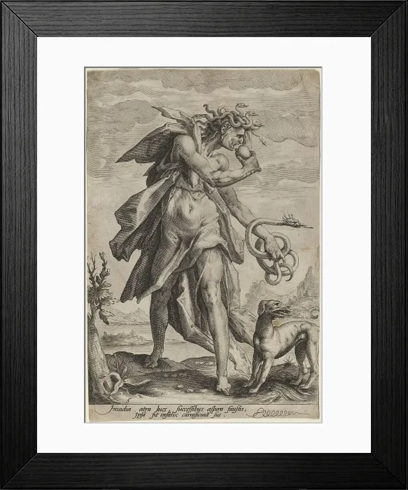 Framed Print : Envy, c. 1587. Creator: Jacob Matham