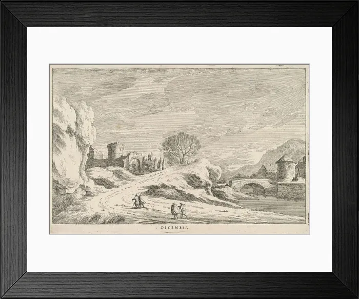 Framed Print : December, late 17th century. Creator: Lodovico Mattioli Framed Print : December, late 17th century. Creator: Lodovico Mattioli