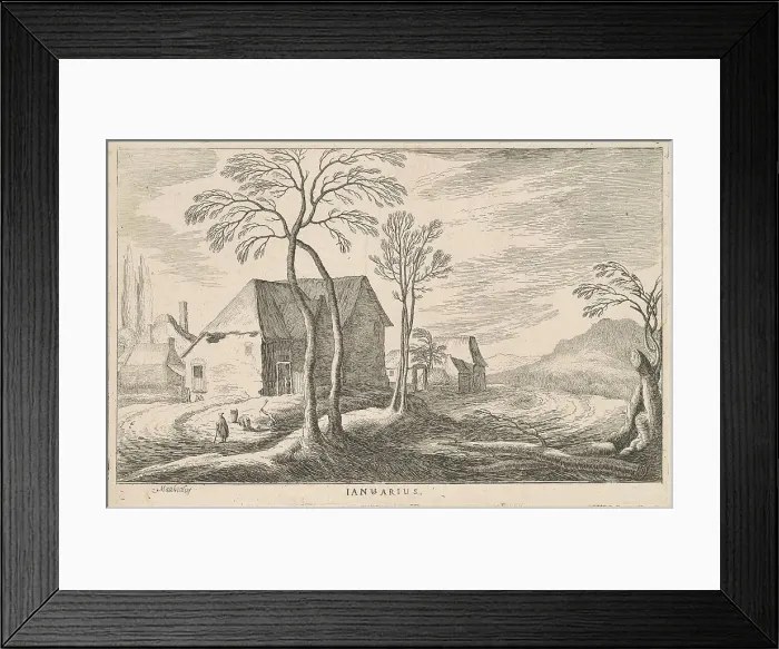 Framed Print : Januarius (January), late 17th century. Creator: Lodovico Mattioli Framed Print : Januarius (January), late 17th century. Creator: Lodovico Mattioli