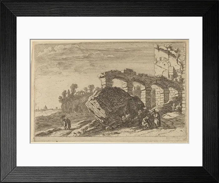 Framed Print : The Four Ruined Arches. Creator: Herman van Swanevelt Framed Print : The Four Ruined Arches. Creator: Herman van Swanevelt