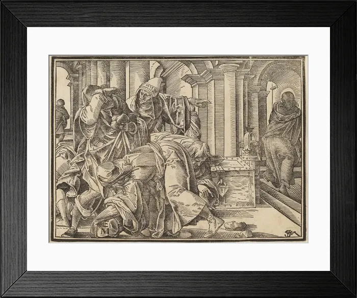 Framed Print : Christ Tells His Disciples of the Last Judgment, published 1630. Creator: Christoph Maurer