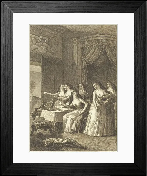 Framed Print : Soeur Jeanne. Creator: Charles Emmanuel Patas Framed Print : Soeur Jeanne. Creator: Charles Emmanuel Patas