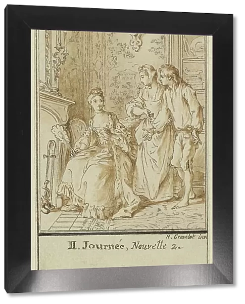 Second Day, Second Story: Rinaldo d'Asti and the Widow, c. 1757. Creator: Hubert Francois Gravelot