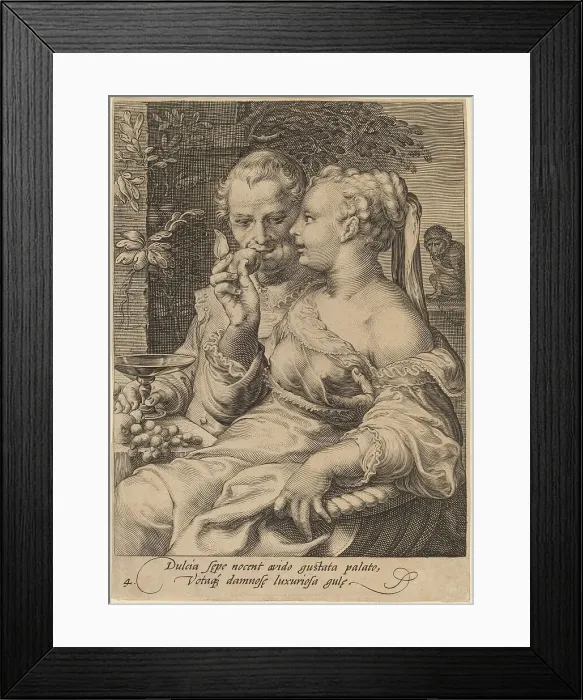 Framed Print : Taste. Creator: Jan Saenredam Framed Print : Taste. Creator: Jan Saenredam