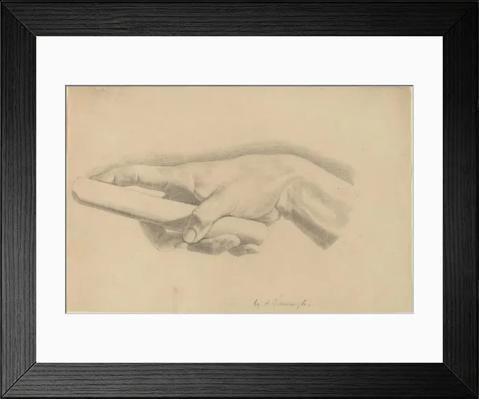Framed Print : Study of a Hand. Creator: Horatio Greenough