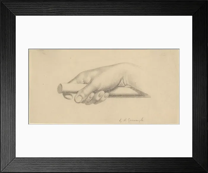 Framed Print : Right Hand Holding Short Rod, 1847. Creator: Horatio Greenough Framed Print : Right Hand Holding Short Rod, 1847. Creator: Horatio Greenough