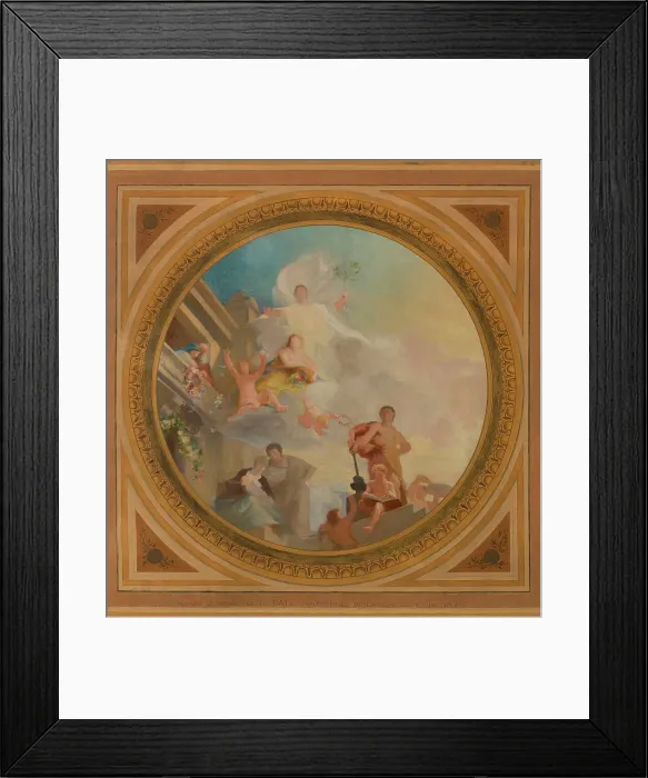 Framed Print : Esquisse pour la mairie du 6ème arrondissement de Paris. Liberté. Egalité. Fraternité, 1887. Creator: Leon Pierre Urbain Bourgeois Framed Print : Esquisse pour la mairie du 6ème arrondissement de Paris. Liberté. Egalité. Fraternité, 1887. Creator: Leon Pierre Urbain Bourgeois