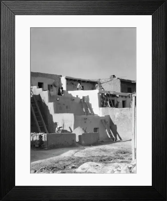 Framed Print : Acoma, New Mexico area views, between 1899 and 1928. Creator: Arnold Genthe Framed Print : Acoma, New Mexico area views, between 1899 and 1928. Creator: Arnold Genthe