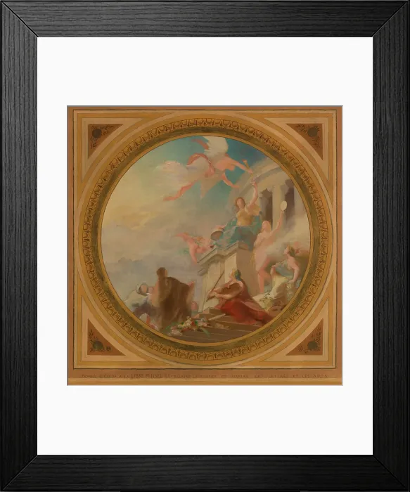 Framed Print : Esquisse pour la mairie du 6ème arrondissement de Paris. Liberté. Egalité. Fraternité, 1887. Creator: Leon Pierre Urbain Bourgeois Framed Print : Esquisse pour la mairie du 6ème arrondissement de Paris. Liberté. Egalité. Fraternité, 1887. Creator: Leon Pierre Urbain Bourgeois