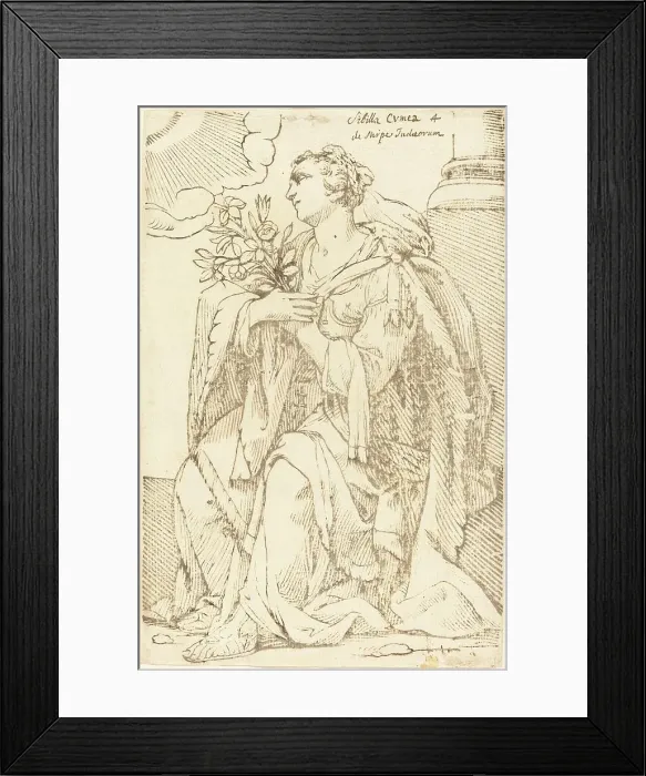 Framed Print : Sibylla Cimmeria, 1625. Creator: Jacques Stella Framed Print : Sibylla Cimmeria, 1625. Creator: Jacques Stella
