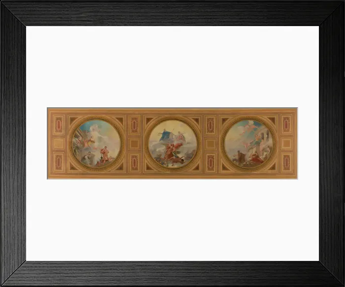Framed Print : Esquisse pour la mairie du 6ème arrondissement de Paris. Liberté. Egalité. Fraternité, 1887. Creator: Leon Pierre Urbain Bourgeois Framed Print : Esquisse pour la mairie du 6ème arrondissement de Paris. Liberté. Egalité. Fraternité, 1887. Creator: Leon Pierre Urbain Bourgeois