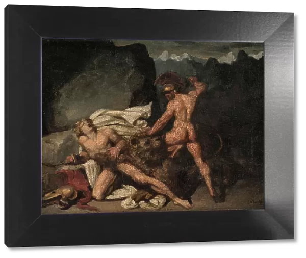 Scène héroïque. Caïn et Abel, mid 19th century. Creator: Joseph-Desire Court
