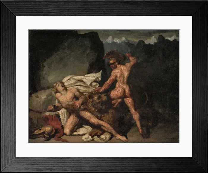 Framed Print : Scène héroïque. Caïn et Abel, mid 19th century. Creator: Joseph-Desire Court Framed Print : Scène héroïque. Caïn et Abel, mid 19th century. Creator: Joseph-Desire Court