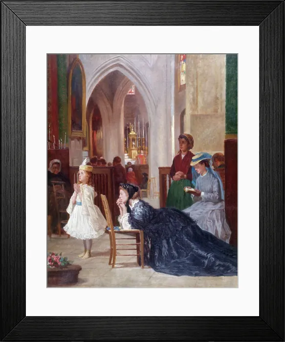 Framed Print : La prière, mid-late 19th century. Creator: Auguste Dutuit Framed Print : La prière, mid-late 19th century. Creator: Auguste Dutuit