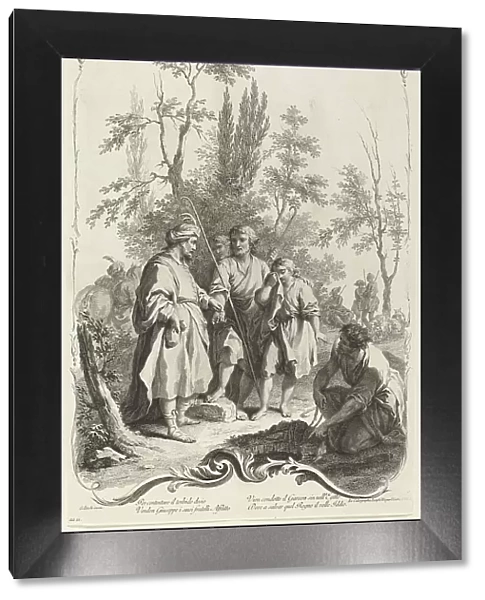 Joseph and His Brothers, c. 1745. Creator: Joseph Wagner