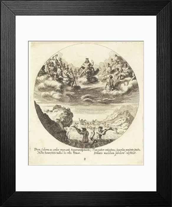 Framed Print : Jove and the Gods, 1665. Creator: Georg Andreas Wolfgang Framed Print : Jove and the Gods, 1665. Creator: Georg Andreas Wolfgang