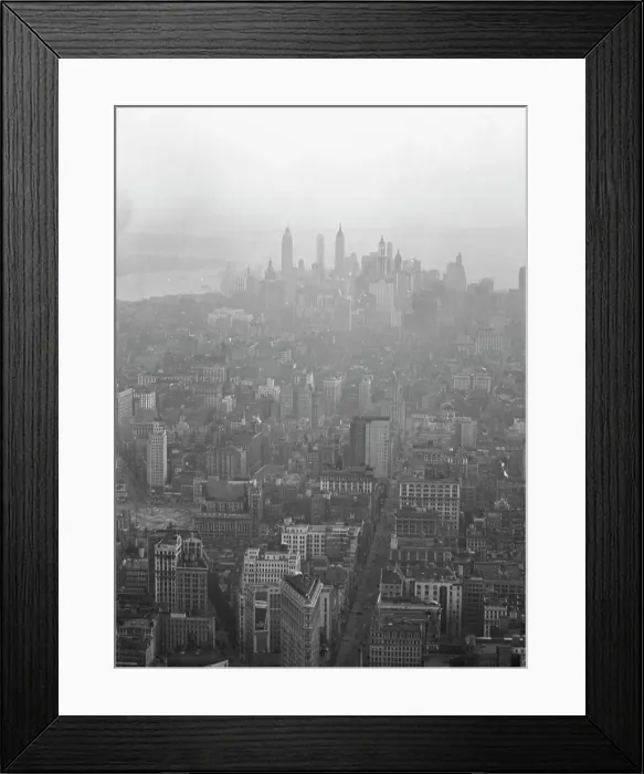 Framed Print : New York City views, skyline, between 1931 and 1938. Creator: Arnold Genthe Framed Print : New York City views, skyline, between 1931 and 1938. Creator: Arnold Genthe