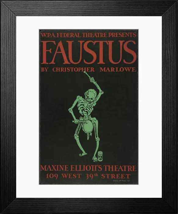 Framed Print : Faustus, New York, 1937. Creator: Unknown Framed Print : Faustus, New York, 1937. Creator: Unknown