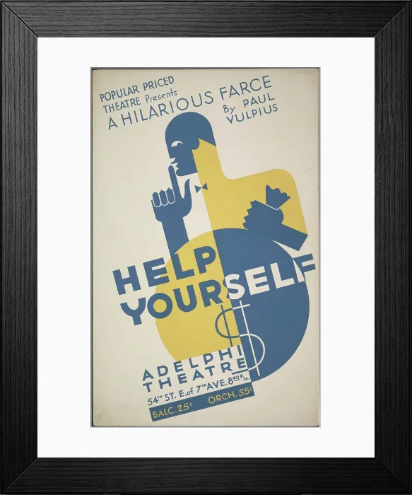 Framed Print : Help Yourself, New York, 1937. Creator: Unknown Framed Print : Help Yourself, New York, 1937. Creator: Unknown