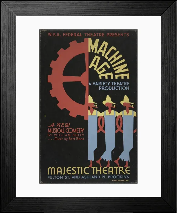 Framed Print : Machine Age, New York, 1937. Creator: Unknown Framed Print : Machine Age, New York, 1937. Creator: Unknown