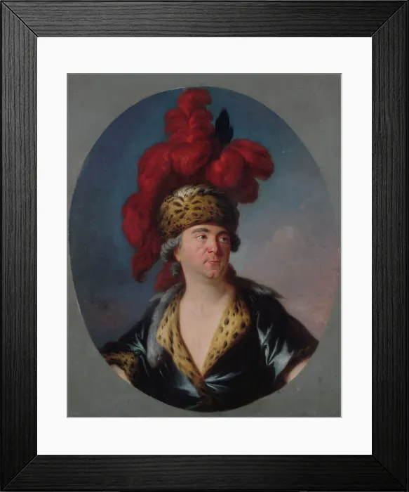 Framed Print : Portrait de Henri-Louis Lekain (1728-1778), dans le rôle de Gengis-Khan de l'Orphelin de... 1769. Creator: Simon Bernard Le Noir. Portrait de Henri-Louis Lekain (1728-1778), dans le rôle de Gengis-Khan de l'Orphelin de... 1769 Framed Print : Portrait de Henri-Louis Lekain (1728-1778), dans le rôle de Gengis-Khan de l'Orphelin de... 1769. Creator: Simon Bernard Le Noir. Portrait de Henri-Louis Lekain (1728-1778), dans le rôle de Gengis-Khan de l'Orphelin de... 1769
