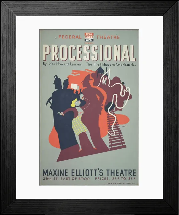 Framed Print : Processional, New York, 1937. Creator: Unknown Framed Print : Processional, New York, 1937. Creator: Unknown