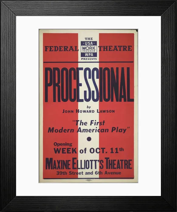 Framed Print : Processional, New York, 1937. Creator: Unknown Framed Print : Processional, New York, 1937. Creator: Unknown
