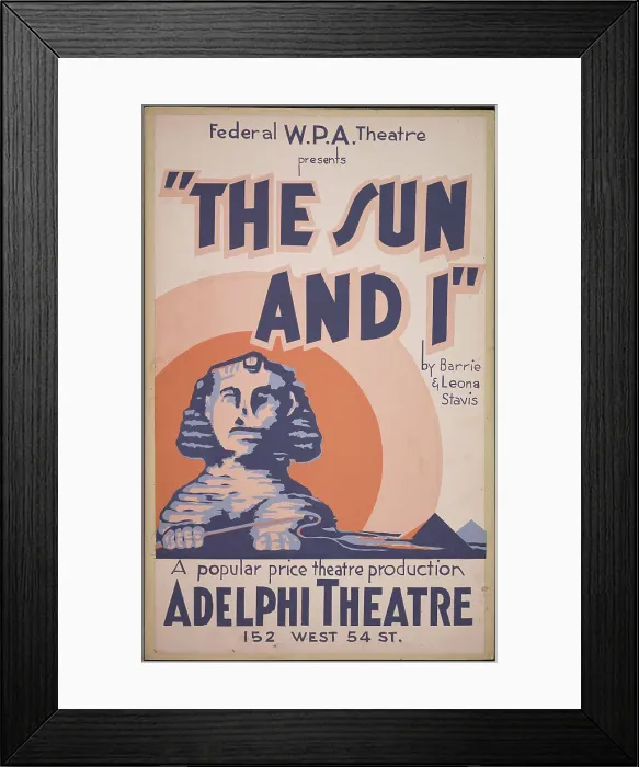 Framed Print : The Sun and I, New York, 1937. Creator: Unknown Framed Print : The Sun and I, New York, 1937. Creator: Unknown