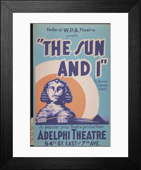 Framed Print : The Sun and I, New York, 1937. Creator: Unknown Framed Print : The Sun and I, New York, 1937. Creator: Unknown