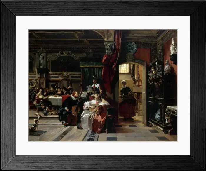 Framed Print : Van Dyck à Londres, 1837. Creator: Camille Joseph Etienne Roqueplan