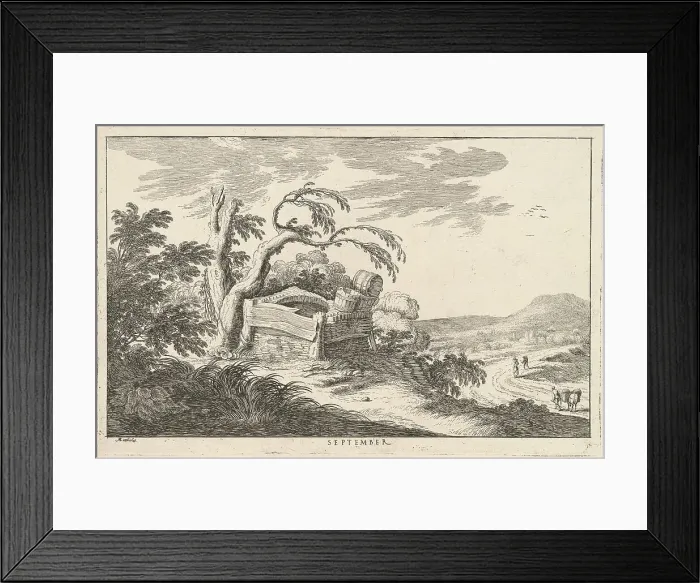 Framed Print : September, late 17th century. Creator: Lodovico Mattioli Framed Print : September, late 17th century. Creator: Lodovico Mattioli