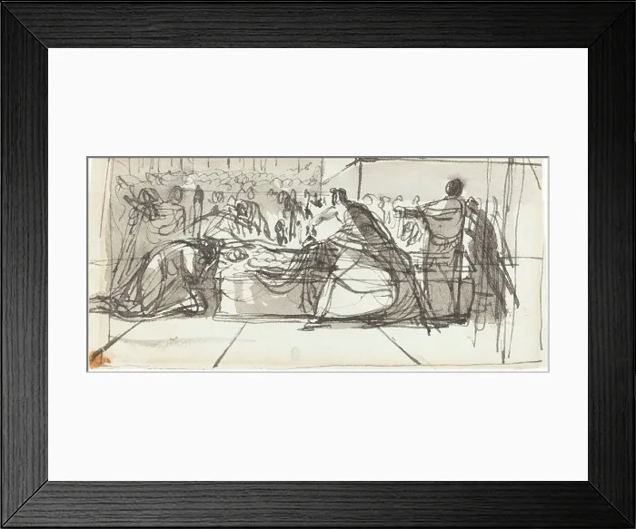 Framed Print : The Laying Out of Christ. Creator: George Hayter Framed Print : The Laying Out of Christ. Creator: George Hayter