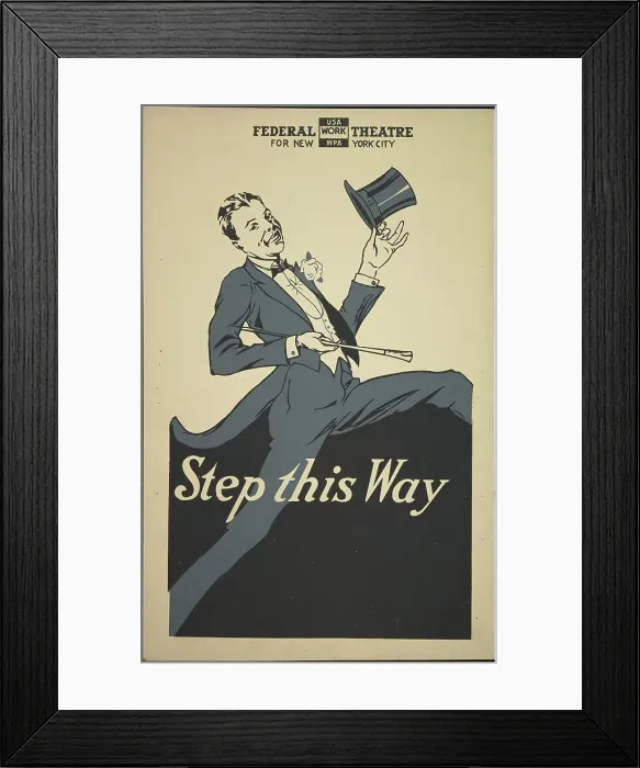 Framed Print : Step this Way, New York, 1938. Creator: Unknown Framed Print : Step this Way, New York, 1938. Creator: Unknown